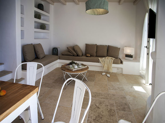 Living Room  of Dimitra Villa in Naoussa Paros