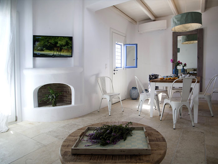 Kitchen Area of Dimitra Villa in Naoussa Paros