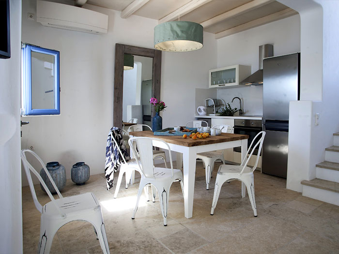 Kitchen Area of Dimitra Villa in Naoussa Paros